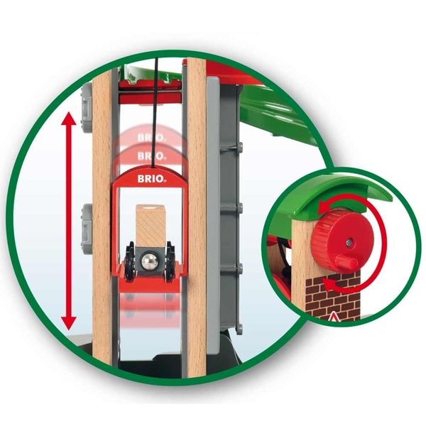 Ігровий набір Brio Навантажувальний пункт з ліфтом (33887) - Pampik - 5