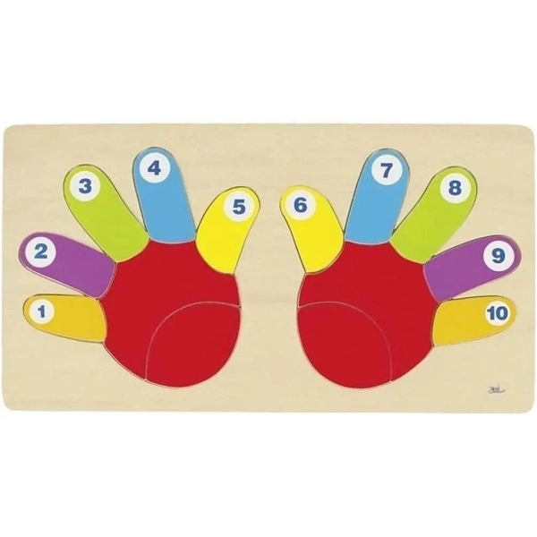 Пазл-вкладиш Goki Ручки (57875G) - Pampik