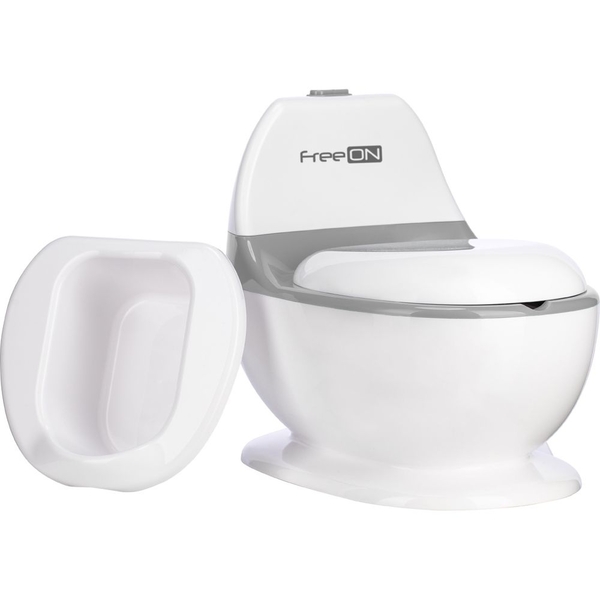 Горшок детский FreeON со звуком смыва, белый (49249) - Pampik