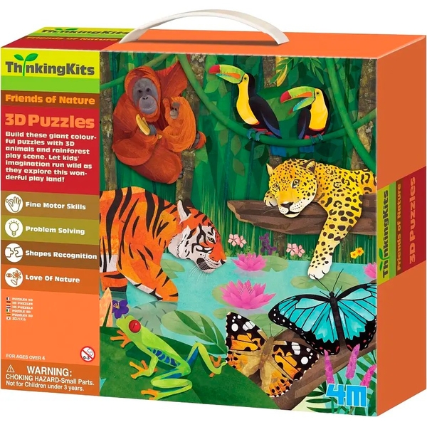 3D Пазл 4M Тропический лес (00-04678) - Pampik