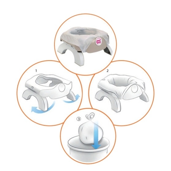 Комплект сменных вкладышей OK Baby Set для горшка Roady, 10 шт. (39080000) - Pampik - 2