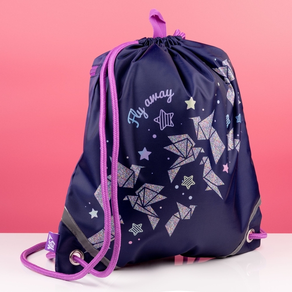 Сумка для взуття Yes SB-10 Origami Doves, синій (533435) - Pampik - 3