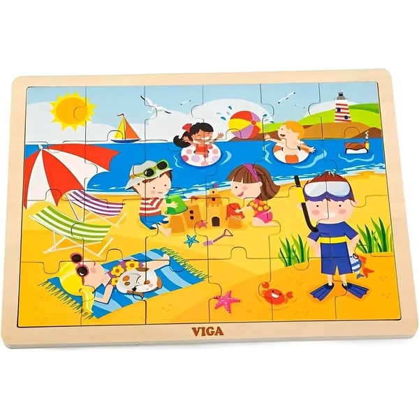 Пазл Viga Toys Времена года Лето, 24 элемента (51270) - Pampik