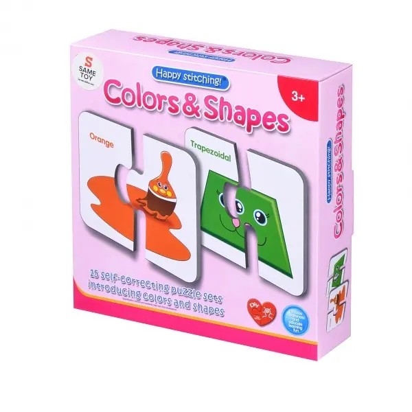 Пазл Same Toy Цвета и фигуры, 15 элементов (2196Ut) - Pampik