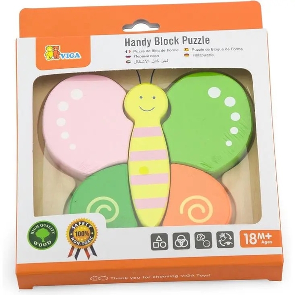 Пазл Viga Toys Бабочка (50170) - Pampik - 4