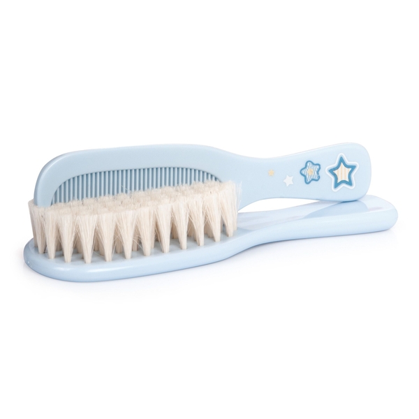 Щітка і гребінець для волосся Canpol Babies Newborn Baby, блакитний (7/406_blu) - Pampik