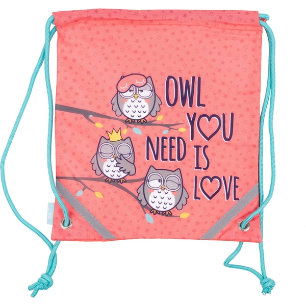 Сумка для взуття Yes SB-10 Owls, персиковий (559133) - Pampik