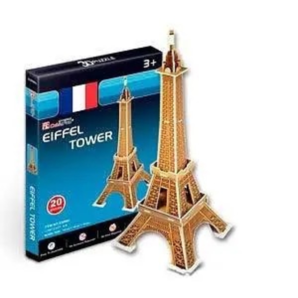 3D Пазл CubicFun Ейфелева вежа, 20 елементів (S3006h) - Pampik