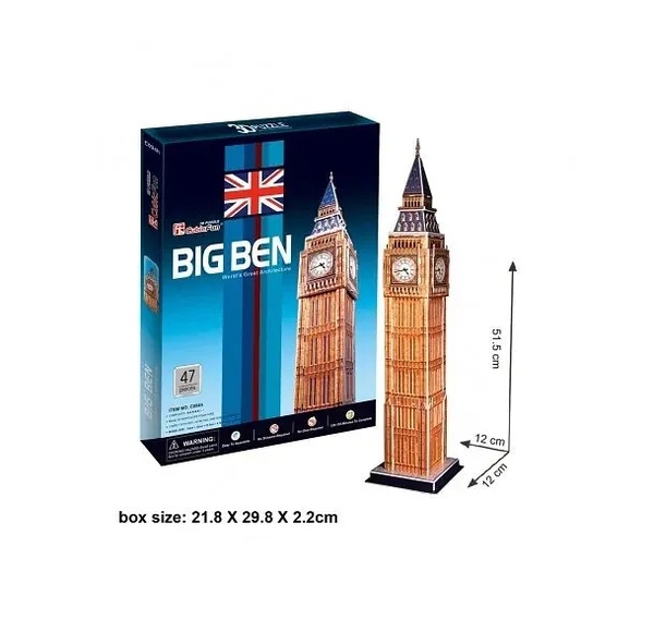 3D Пазл CubicFun Биг-Бен, 47 элементов (C094h) - Pampik - 3