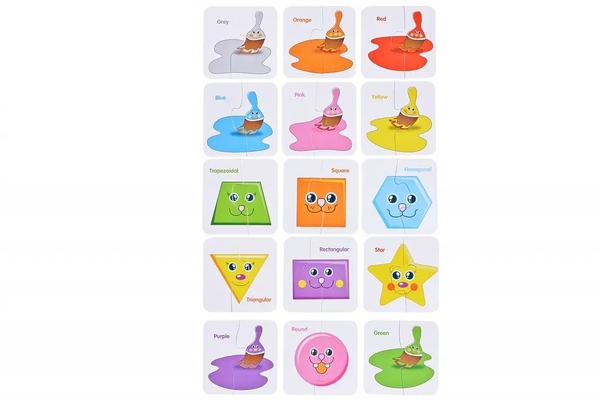 Пазл Same Toy Цвета и фигуры, 15 элементов (2196Ut) - Pampik - 3