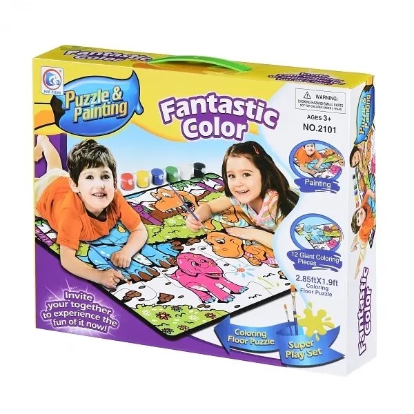 Пазл-розмальовка Same Toy Динозаври (2101Ut) - Pampik