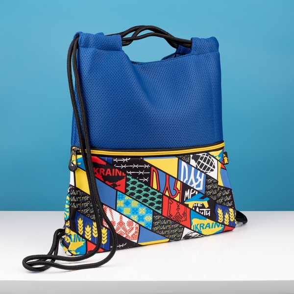 Сумка-рюкзак для обуви Yes SB-12 Welcome To Ukraine, синий (533521) - Pampik - 3