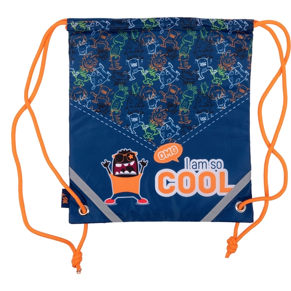 Сумка для взуття Yes SB-10 Monsters, синій (559144) - Pampik