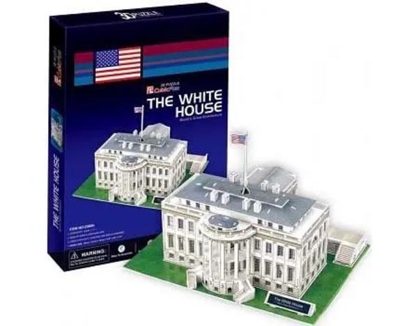 3D Пазл CubicFun Білий дім, 64 елементи - Pampik