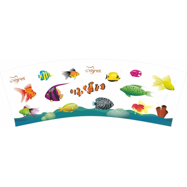 Набір для ігор у піску Tigres Підводний світ з термонаклейкою, 5 елементів (39948) - Pampik - 2