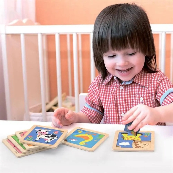 Пазл Viga Toys Жираф, 4 элемента (51319) - Pampik - 3