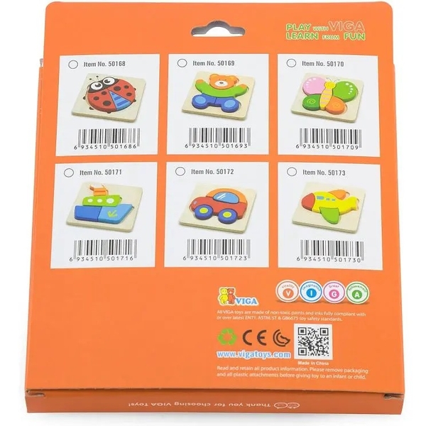 Пазл Viga Toys Бабочка (50170) - Pampik - 3