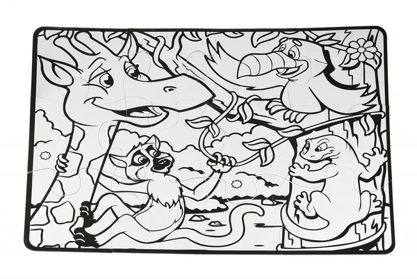 Пазл-розмальовка Same Toy Джунглі (2103Ut) - Pampik - 4