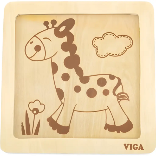 Пазл Viga Toys Жираф, 4 элемента (51319) - Pampik - 4