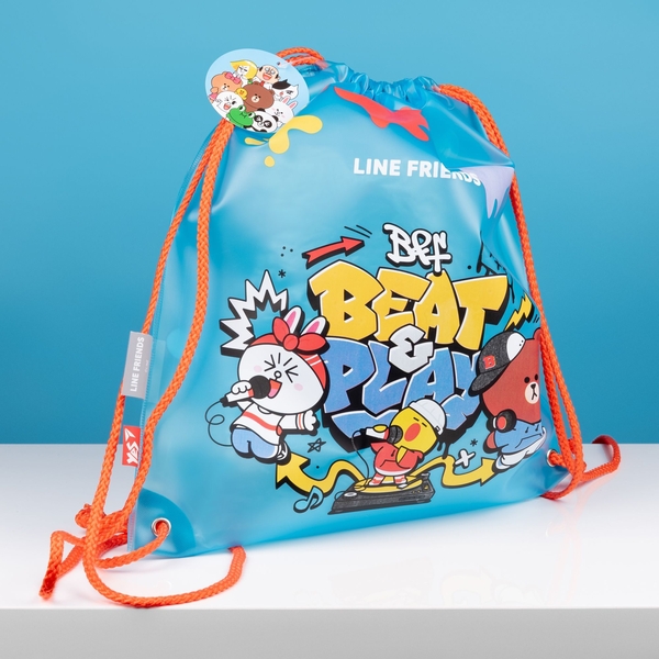 Сумка для взуття Yes SB-16 Line Friends, блакитний (533528) - Pampik - 3