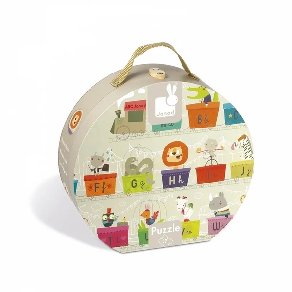 Пазли Janod Потяг-алфавіт, 27 елементів (J02928) - Pampik