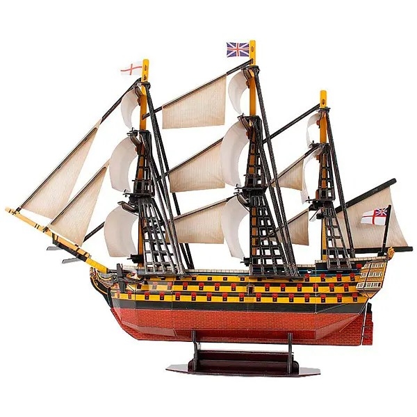 3D Пазл CubicFun HMS Victory, 189 елементів (T4019h) - Pampik - 2