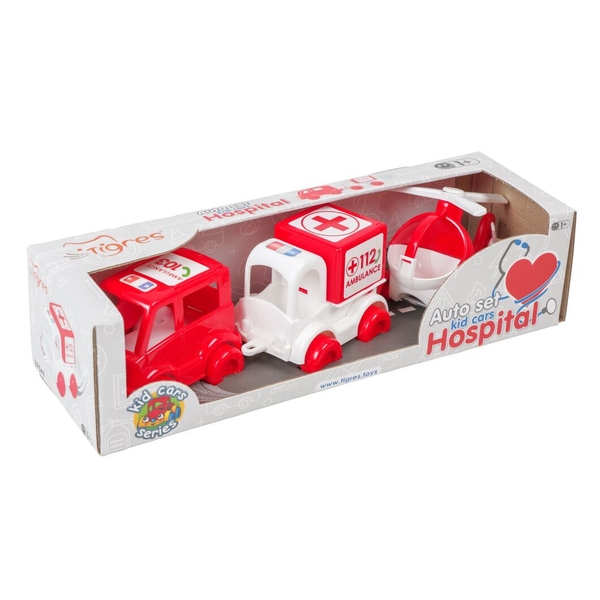 Ігровий набір Tigres Kid Cars Швидка допомога, 3 шт. (39549) - Pampik