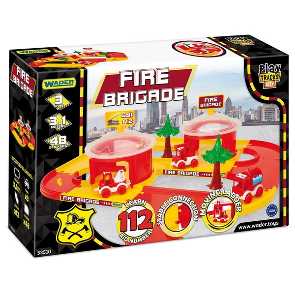Автомобільний трек Wader Play Tracks City Пожежна частина (53510) - Pampik