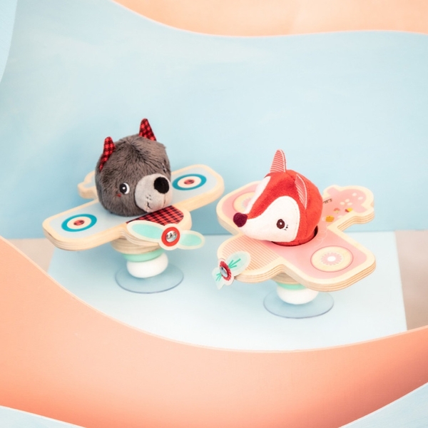 Погремушка на присоске Lilliputiens Пилот Волк Луи (83522) - Pampik - 4