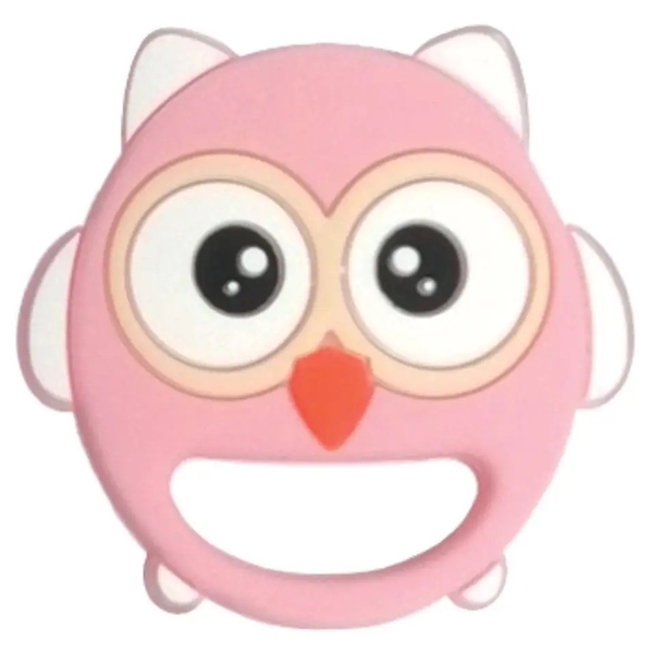Прорізувач для зубів Lindo Сова, рожевий (LI 326 рож) - Pampik