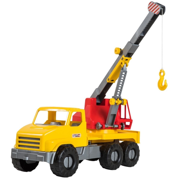 Машинка Tigres City Truck Кран, желтый с красным (39366) - Pampik