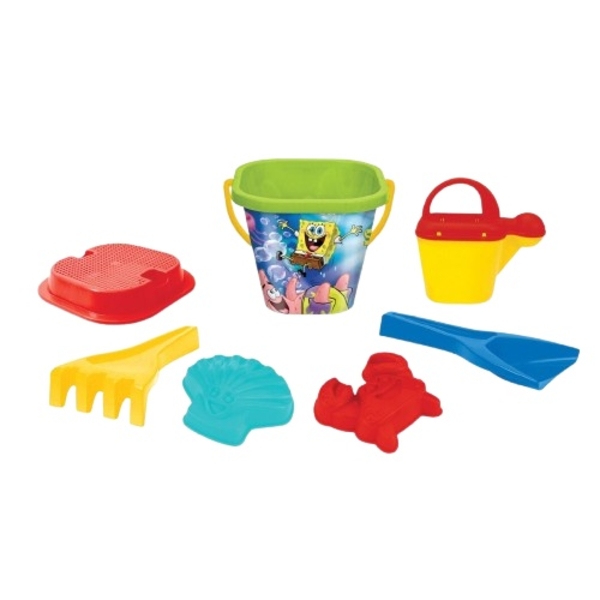 Набір для ігор у піску Wader Губка Боб Sponge Bob, 7 елементів (81642) - Pampik