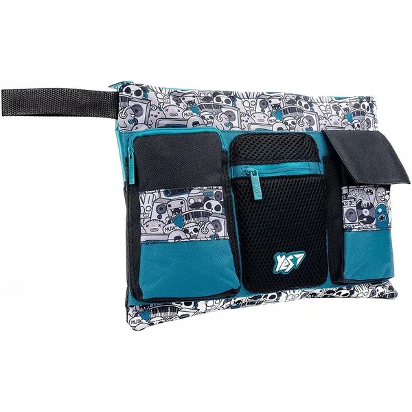 Пенал-органайзер Yes RI-01 Monster, 26х36 см, зелений (532958) - Pampik - 2