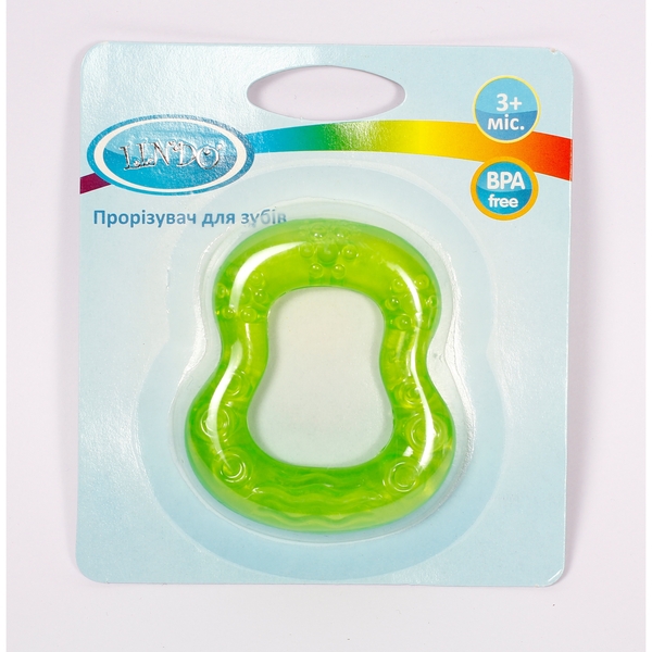 Прорізувач для зубів Lindo з водою, зелений (LI 304) - Pampik - 2