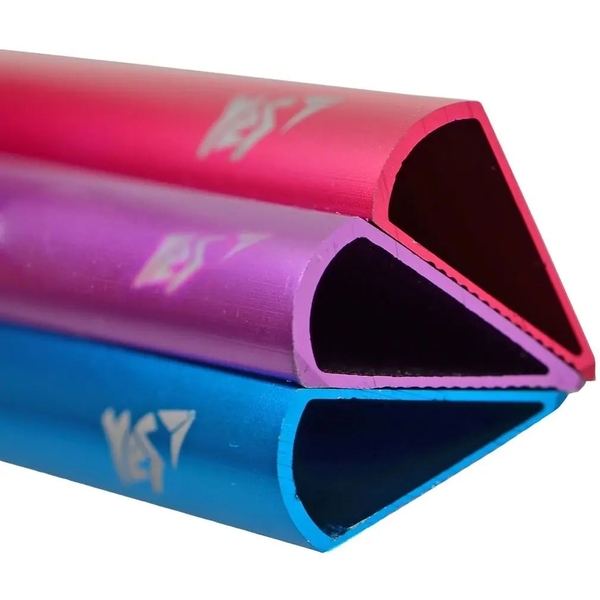 Лінійка Yes Triangle металева, 15 см, фіолетовий (370528) - Pampik - 3