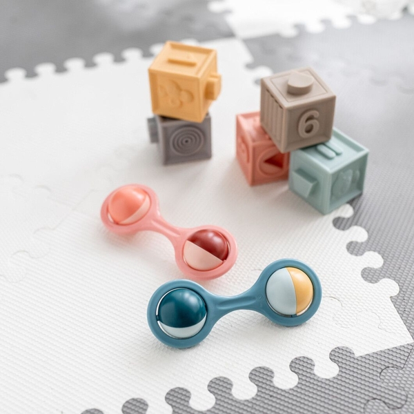 Брязкальце Canpol Babies Штанга з рухомими елементами, рожевий (56/153_pin) - Pampik - 6