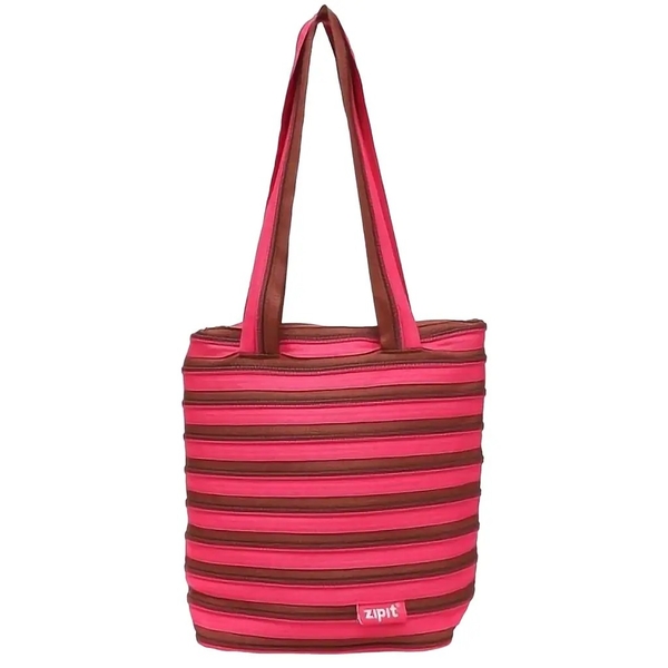 Сумка Zipit Premium Tote Fuchsia & Deep Brown (ZBN-1) - Pampik