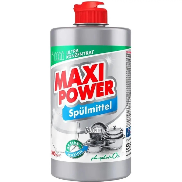 Средство для мытья посуды Maxi Power Платинум, 500 мл - Pampik