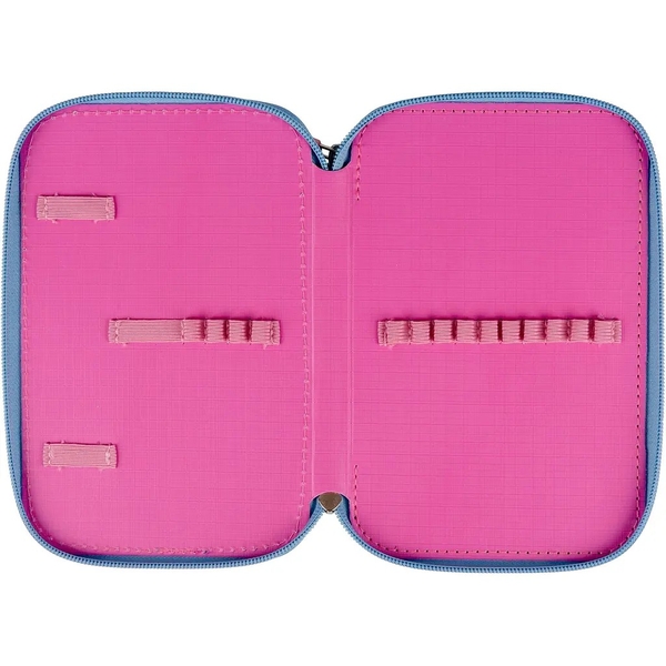 Пенал Yes Kitten HP-01 двойной, твердый, голубой с розовым (533613) - Pampik - 4