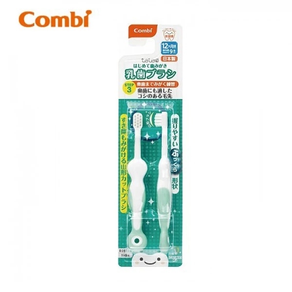 Дитяча зубна щітка Combi Step 3 115611, 2 шт., м'ятний (20256) - Pampik - 2