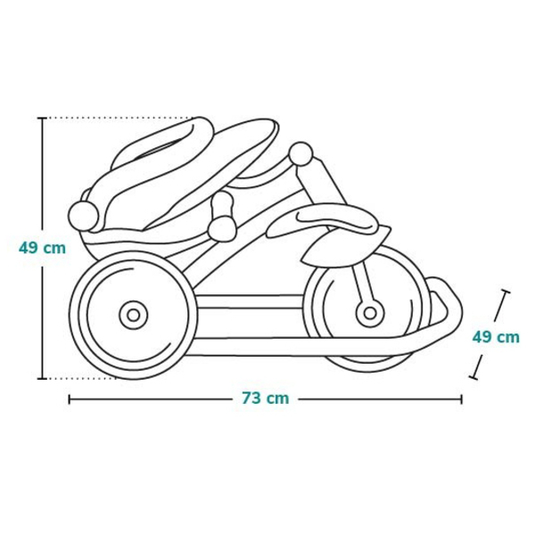 Велосипед Lionelo Tris Plus Grey Stone, сірий - Pampik - 21