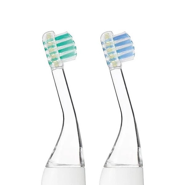 Дитяча електрична зубна щітка Combi 115738, 2 насадки, білий (20253) - Pampik - 4