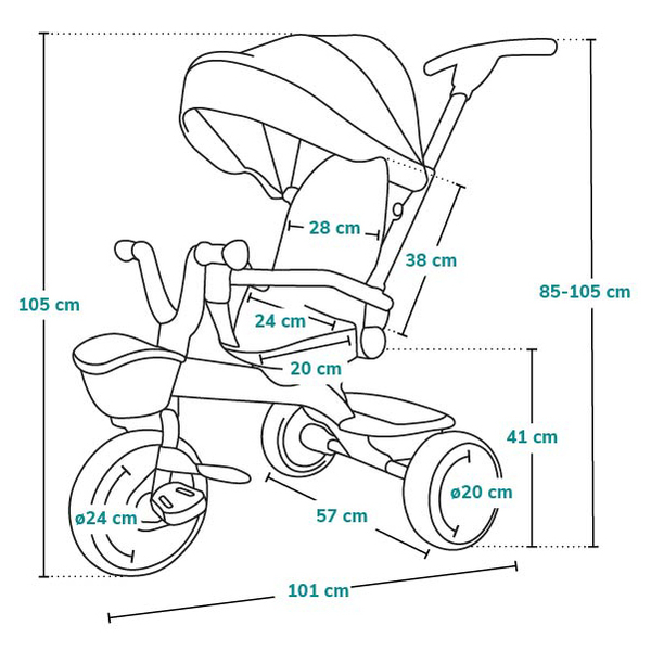 Велосипед Lionelo Kori Green Emerald, зелений - Pampik - 15