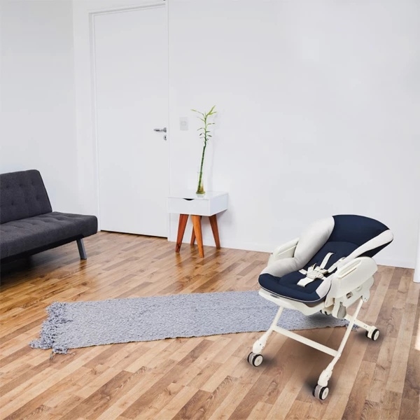 Стульчик для кормления Combi Dreamy 118680 с механической люлькой, синий (858538) - Pampik - 4