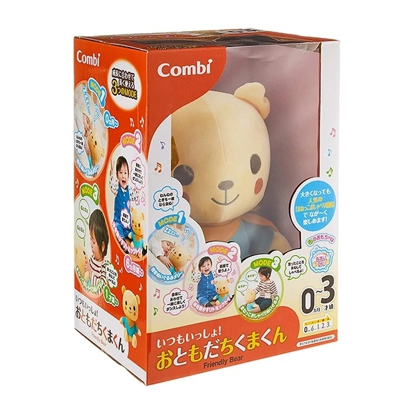 М'яка музична іграшка Combi 115719 Ведмідь (30541) - Pampik - 4