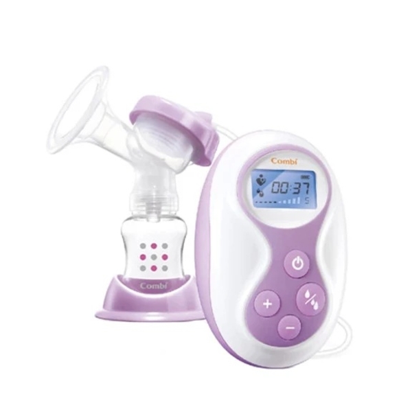 Молоковідсмоктувач 2 в 1 Combi 81295_2PN, електричний та механічний, білий з фіолетовим (30608) - Pampik - 2