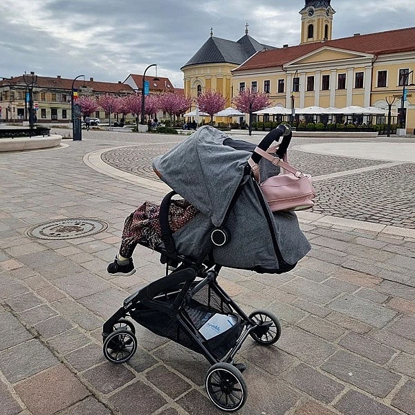 Прогулянкова коляска Combi CFS 117662, сірий + сумка-чохол у подарунок (29287) - Pampik - 5