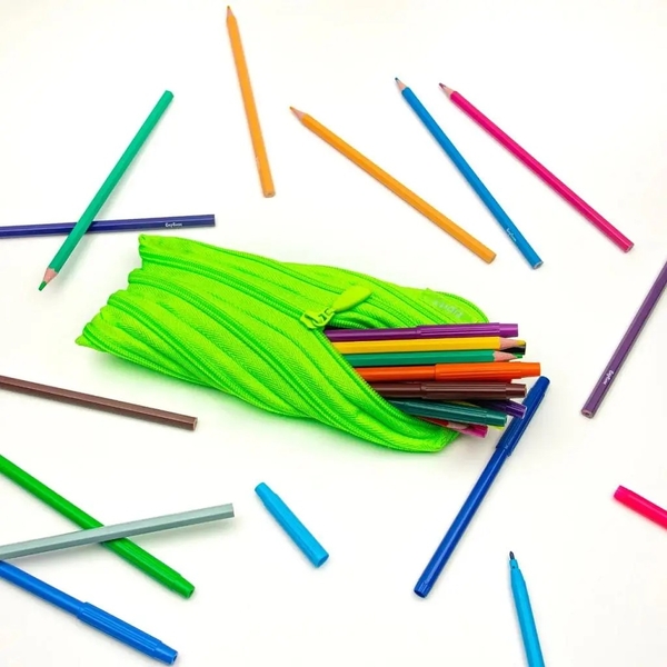 Пенал Zipit Neon, салатовий (ZT-NN-1) - Pampik - 3