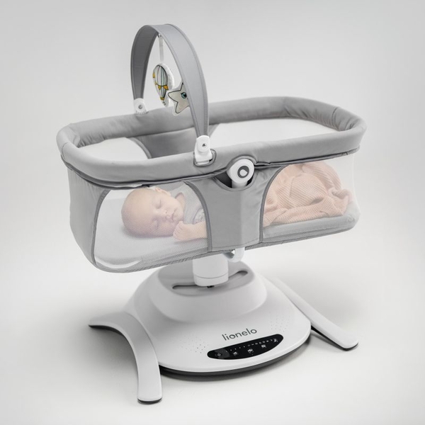 Качалка-ліжко Lionelo Bella Set Grey Concrete, сірий - Pampik - 10