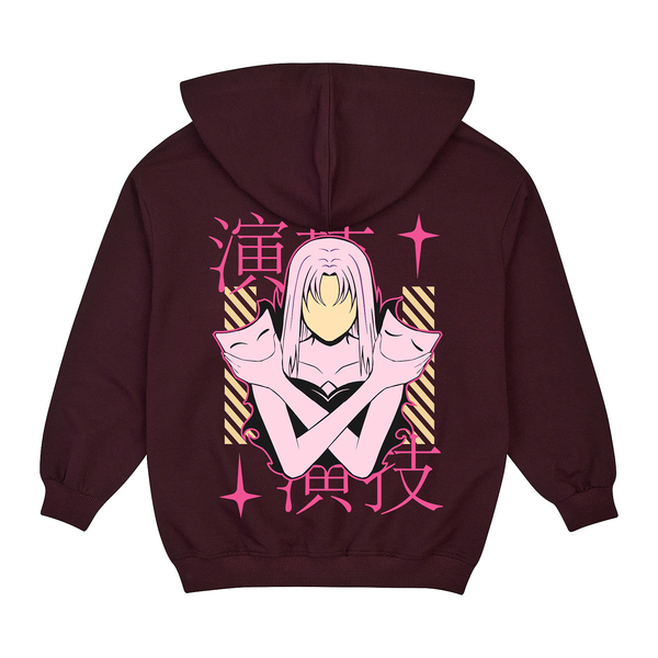 Спортивна кофта Garnamama худі велике на блискавці + з наклейкою Anime 170-176 Бордовий (1056268.1421305) - Pampik